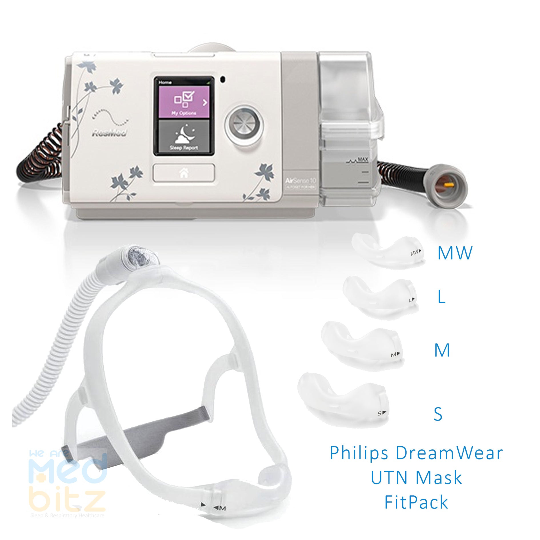 ResMed AirSense10 For HER AutoSet (4G) Bundle with Philips Mask